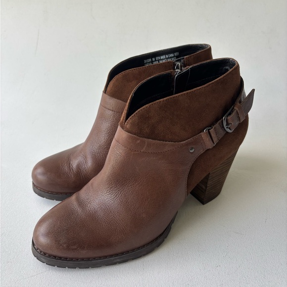 Clark’s Artisan size 8 Mission Parker Chocolate brown leather and suede boots - Picture 4 of 12